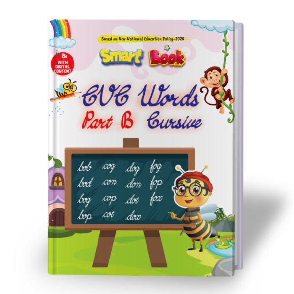 Kenbee Book CVC Words Cursive Writing Part-B for Kids Book Cover