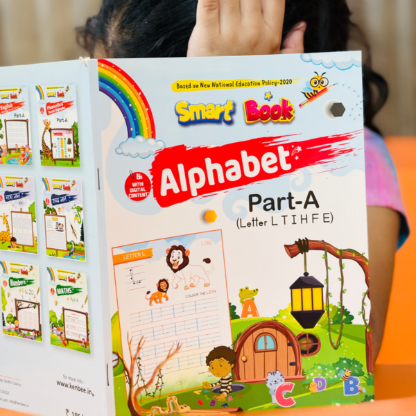 Front cover of Kenbee Book Alphabet Part-A preschool alphabet learning book