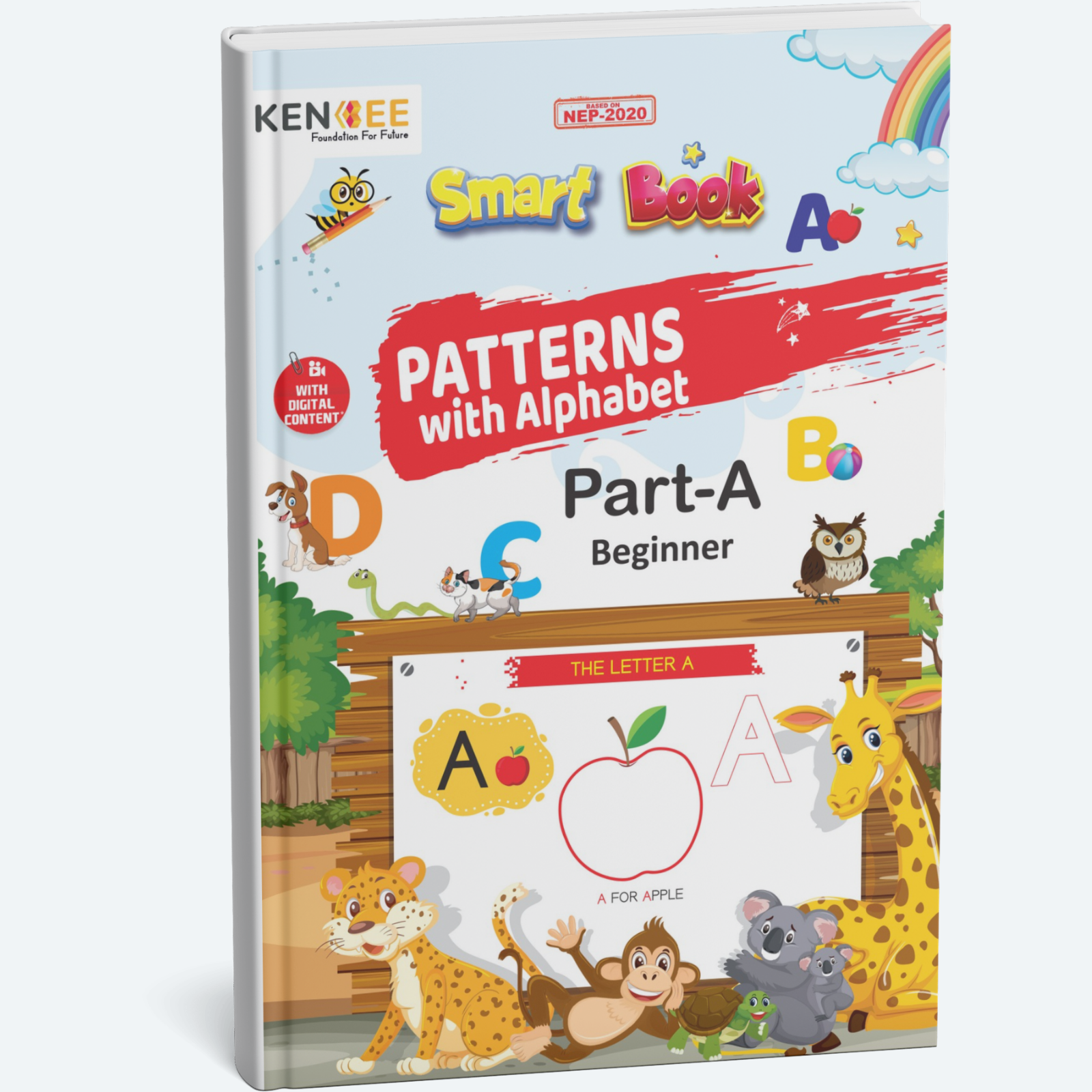 Kenbee Pre School Book - Pattern with Alphabets - Playgroup - Part A