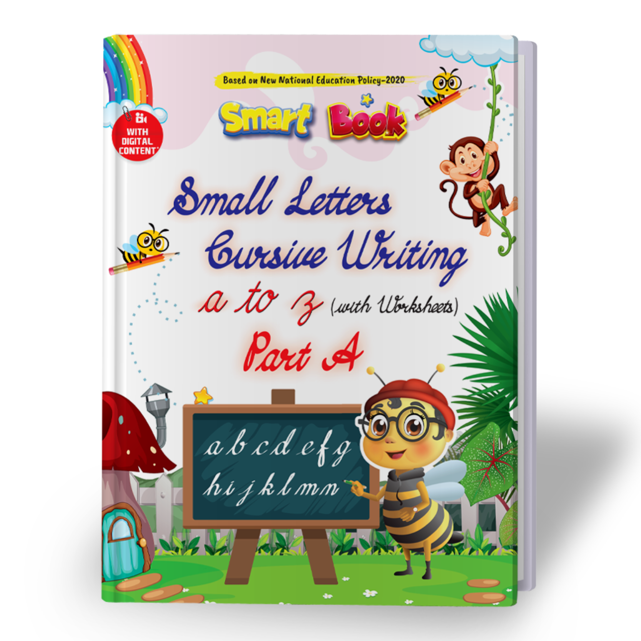 Kenbee Book Small Letters Cursive Writing Part-A for Kids