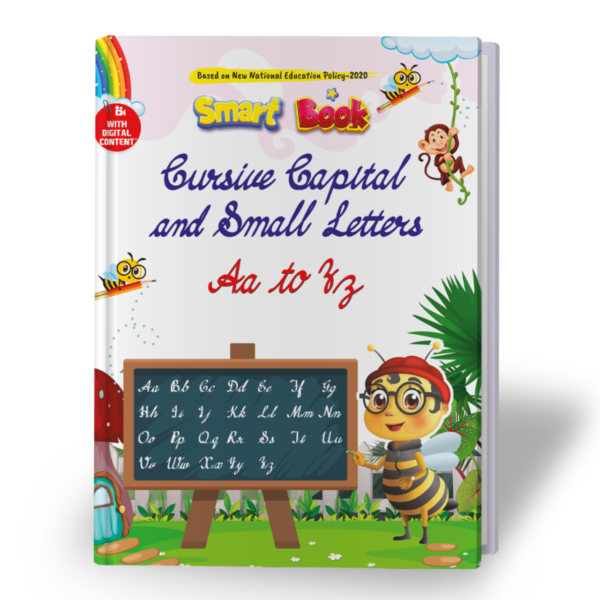 Kenbee Book Cursive Capital and Small Letters Aa to Zz for Kids Book Cover