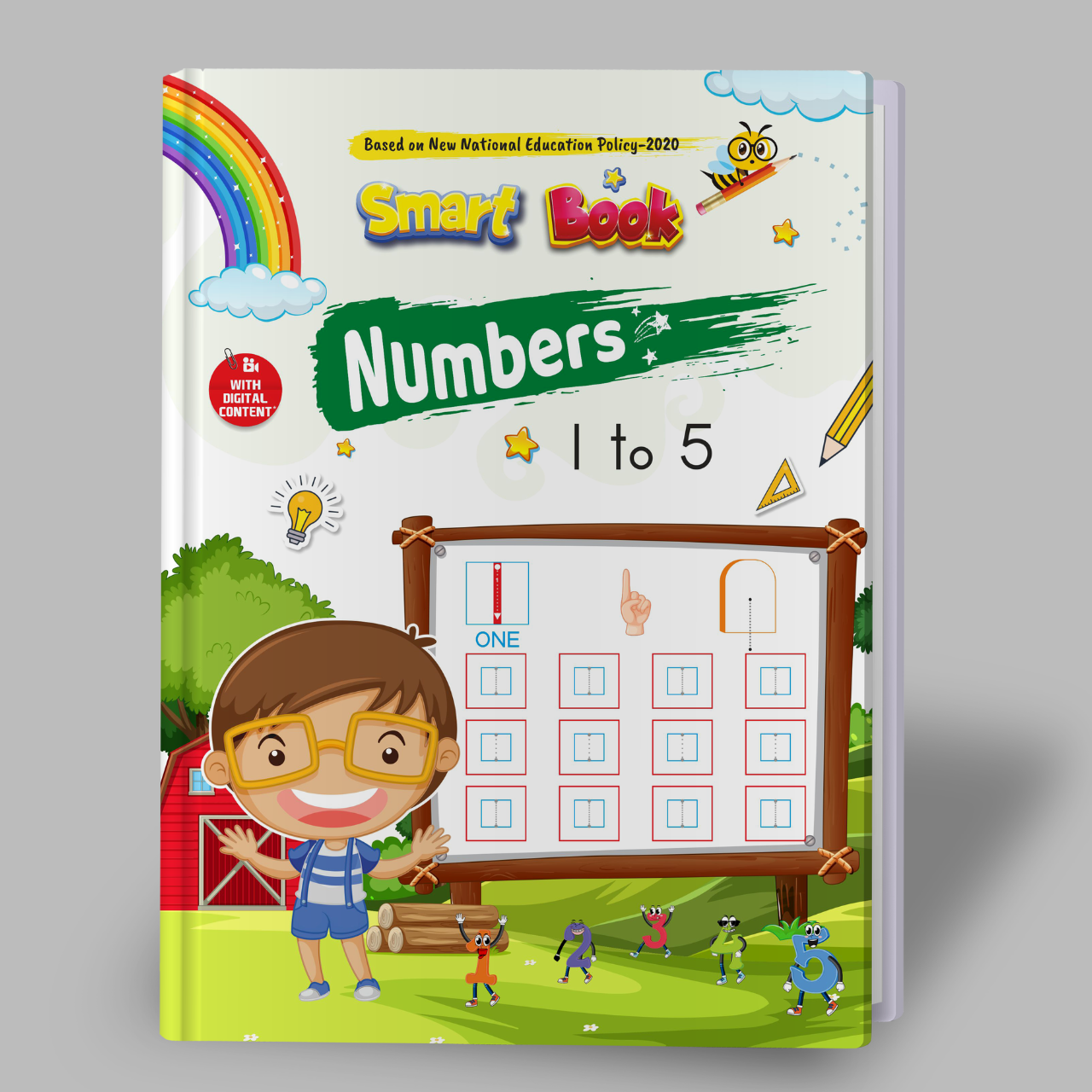 Kenbee Book Nursery Maths Number 1 to 5 Smart Book for Nursery Kids Learning Numbers 1 to 5