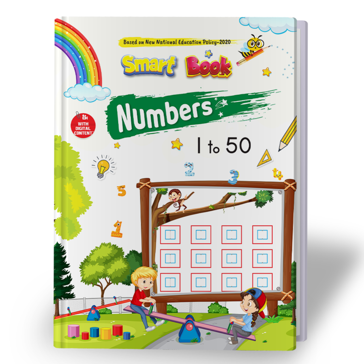Kenbee Book Nursery Maths Number 1 to 50 Smart Book for Nursery Kids Learning Numbers 1 to 50