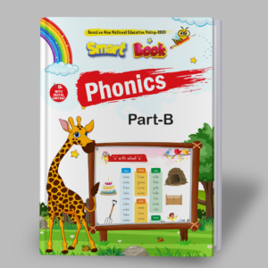 Kenbee Book PREP Phonics Part-B Smart Book cover for preschool and kindergarten phonics learning with colorful educational illustrations.